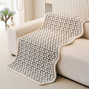 Housse de canapé en chenille style vintage classique résistante aux éraflures