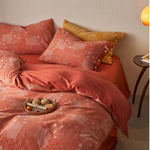 Parure de lit en coton doux style patchwork vintage avec housse de couette