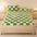 Couverture de matelas en peluche à motifs carreaux et taie d'oreiller