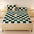 Couverture de matelas en peluche à motifs carreaux et taie d'oreiller