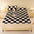 Couverture de matelas en peluche à motifs carreaux et taie d'oreiller