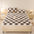 Couverture de matelas en peluche à motifs carreaux et taie d'oreiller