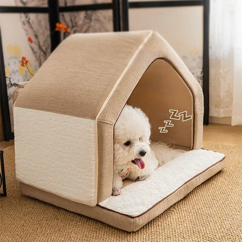 Maison pour chien en éponge pleine isolante, durable et résistante aux égratignures - SnuggleHome