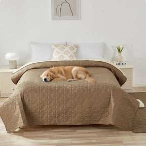 Tapis matelas imperméable antidérapant à motif géométrique pour animaux multiusages