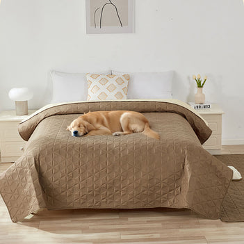 Tapis matelas imperméable antidérapant à motif géométrique pour animaux multiusages
