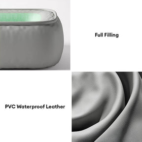 Lit pour chien en cuir PU imperméable antidérapant résistant aux rayures avec soutien complet