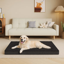 Lit pour chien large en mousse à mémoire amovible et imperméable