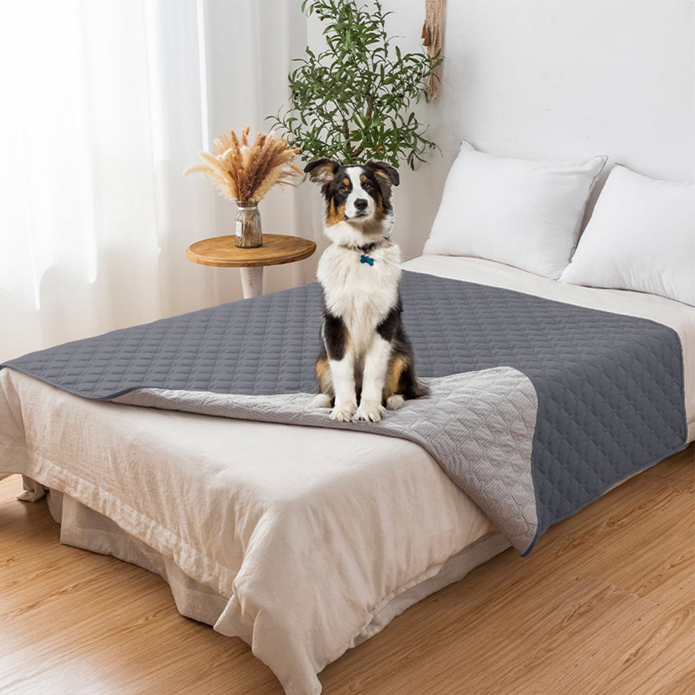 Housse de canapé matelassée en losanges imperméable et antidérapante pour animaux de compagnie – Protection élégante des meubles