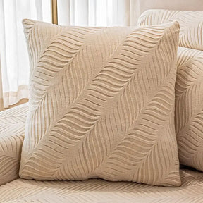 Housse de canapé complète en polaire jacquard à motifs vagues avec protection antistatique