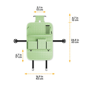 Sac de rangement suspendu écologique pour siège arrière de voiture pliable avec plateau