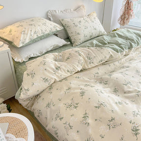 Parure de draps en coton floral respirant