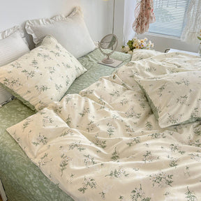 Parure de draps en coton floral respirant