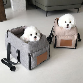 Lit de voiture pour chiens et chats contraste de couleurs détachable et antidérapant