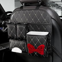 Sac de rangement imperméable et résistant aux rayures pour siège auto arrière en forme de diamant