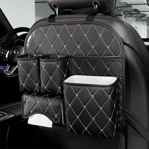 Sac de rangement imperméable et résistant aux rayures pour siège auto arrière en forme de diamant