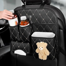 Sac de rangement imperméable et résistant aux rayures pour siège auto arrière en forme de diamant