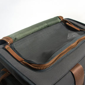 Sac à dos de transport pour animaux de compagnie en toile imperméable et respirante bicolore