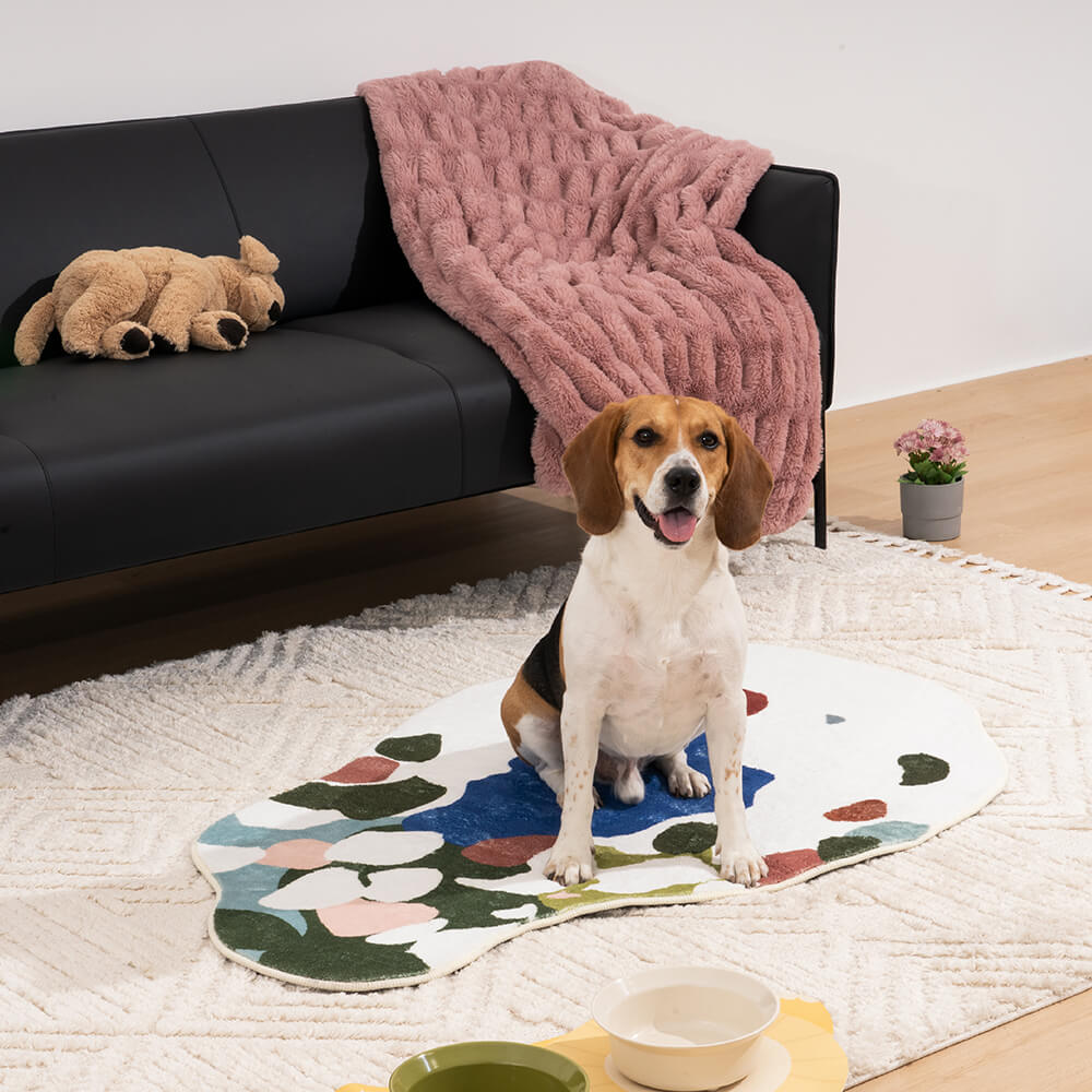 Tapis pour Animaux Effet Forêt Verdoyante