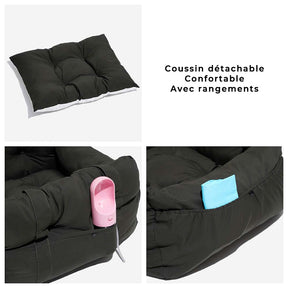 Siège auto portable pour animaux de compagnie style traversin Siège auto pour chien