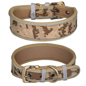 Collier pour chien en fausse microfibre douce réfléchissante imprimée