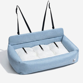 Siège auto lavable et durable style traversin pour chien