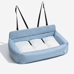 Siège auto lavable et durable style traversin pour chien