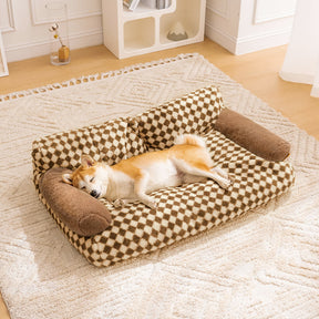 Canapé-lit confortable chaud en peluche pour chat