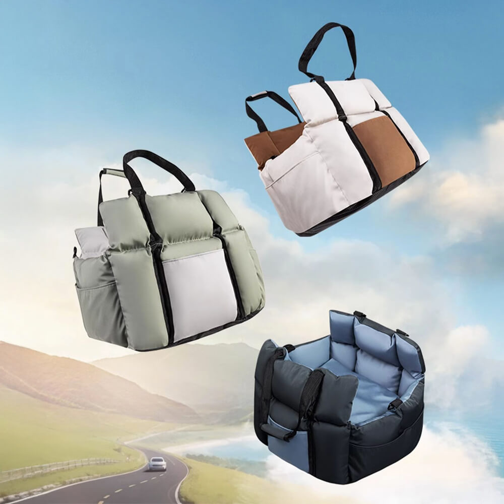 Lit de siège auto doux bicolore classique et imperméable