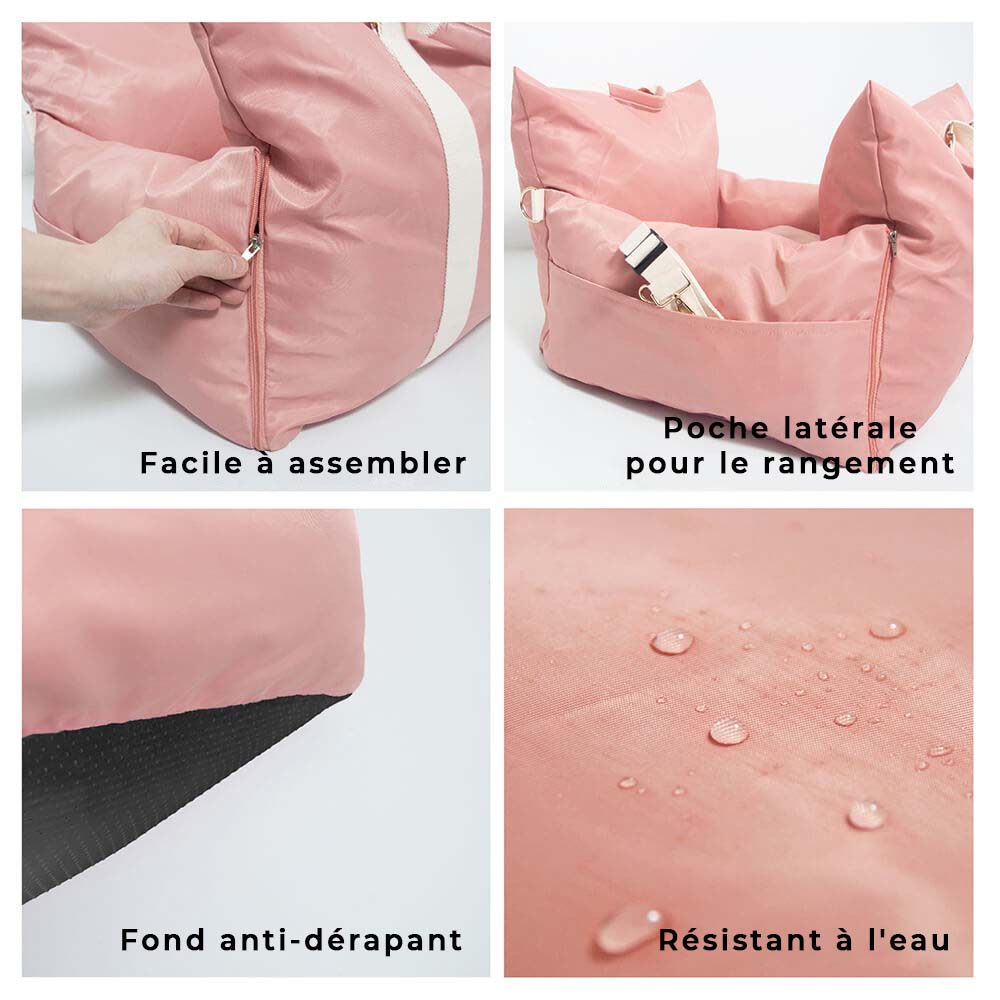 Siège auto imperméable pour chien - Première classe