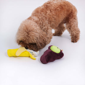 Jouet en peluche grinçant pour chien - Fruit