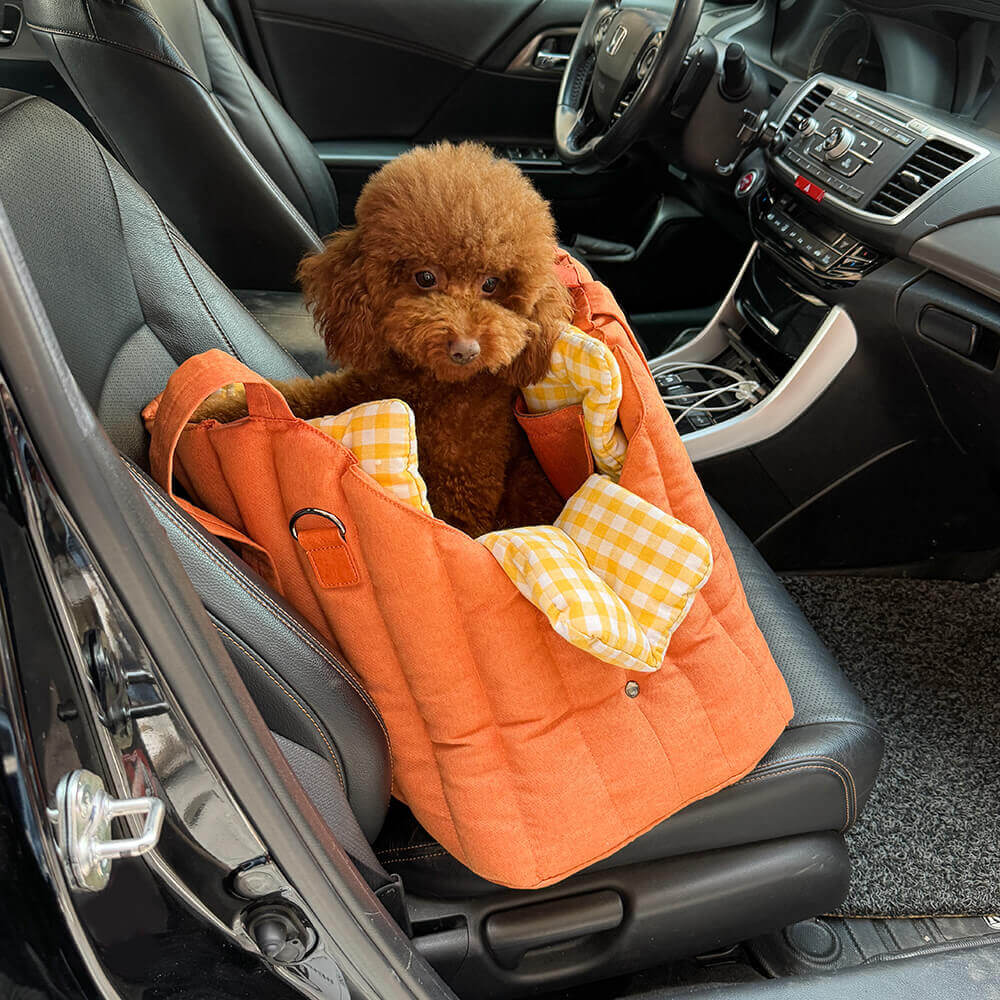 Sac de transport souple et polyvalent pour chien et chat à carreaux vichy