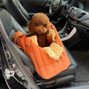 Sac de transport souple et polyvalent pour chien et chat à carreaux vichy