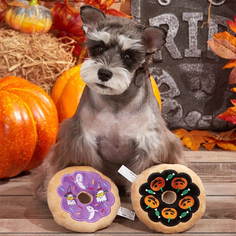 Halloween Donut Peluche Jouet pour Chien