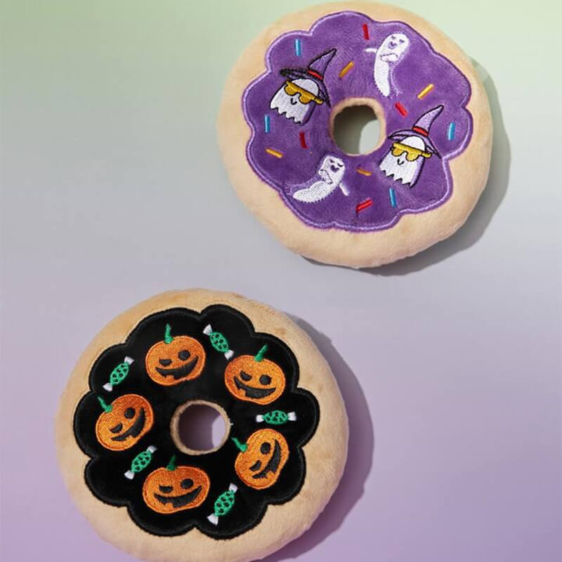 Halloween Donut Peluche Jouet pour Chien