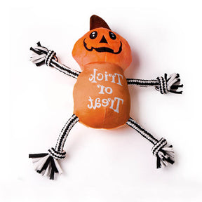 Set de Jouets à Mâcher en Corde pour Chien Citrouille Amusante Halloween