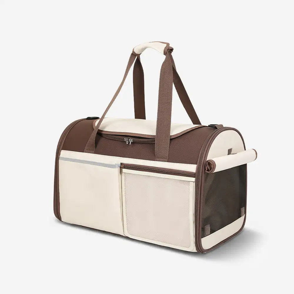Sac de transport pour animaux, multifonction, à bandoulière, respirant, pour le voyage et le vétérinaire.