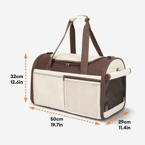 Sac de transport pour animaux, multifonction, à bandoulière, respirant, pour le voyage et le vétérinaire.