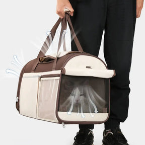 Sac de transport pour animaux, multifonction, à bandoulière, respirant, pour le voyage et le vétérinaire.