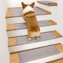 Garde-corps en velours doux pour les escaliers intérieurs, adaptés aux animaux de compagnie, sans adhésif, tapis antidérapants pour escaliers.