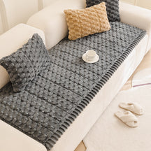Matelas pour animaux en peluche épaisse motif nid d’abeille housse de canapé décorative douce