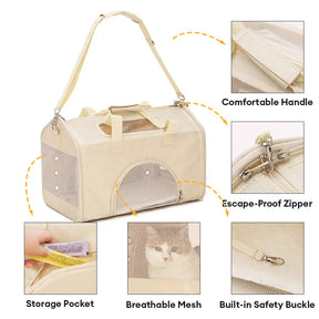 Sac de transport pour animaux en forme de maison, respirant, pliable, grande capacité et multifonctionnel.
