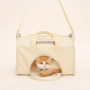 Sac de transport pour animaux en forme de maison, respirant, pliable, grande capacité et multifonctionnel.
