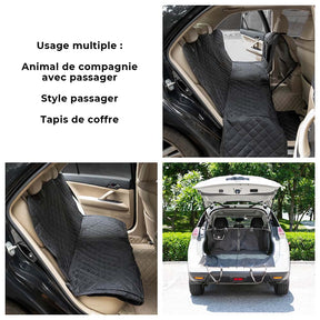 Housse de siège de voiture multifonctionnelle pour chien en tissu Oxford