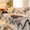 Jeté de canapé Couverture de canapé en chenille ondulée résistante aux griffures avec motif glace