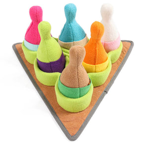 Jouet Distributeur de Friandises pour Chien Puzzle Bowling