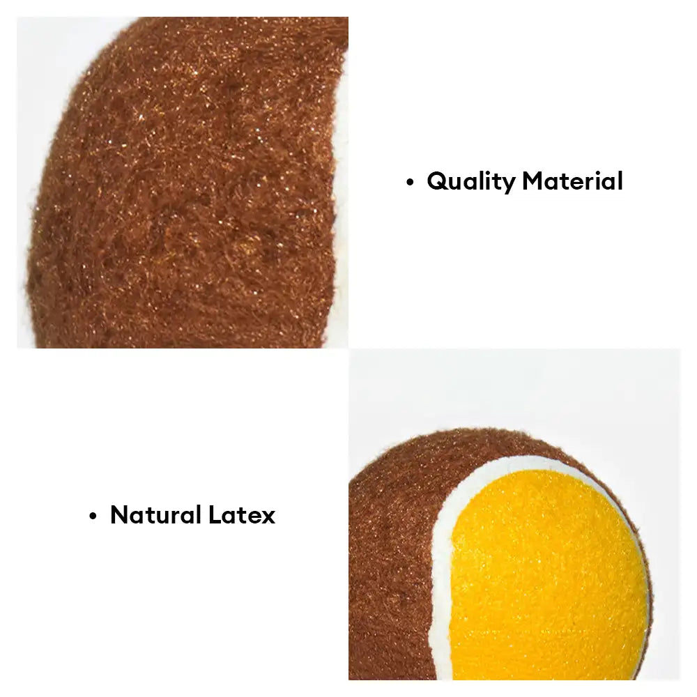 Jouet interactif en forme de balle de tennis pour chien