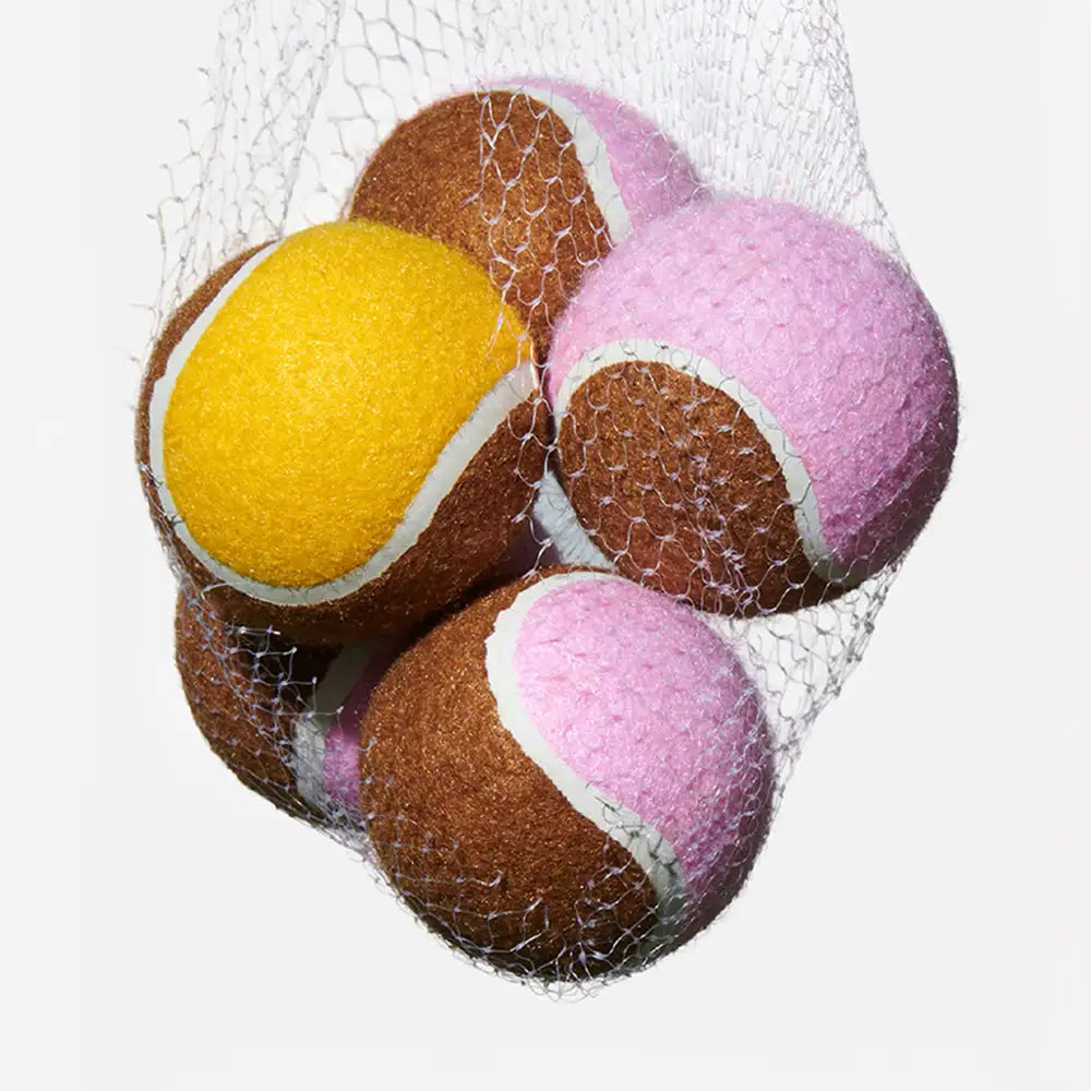 Jouet interactif en forme de balle de tennis pour chien