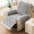 Housse fauteuil de canapé inclinable en jacquard chenille anti-rayures et antidérapante - Chic
