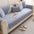 Housse de canapé imperméable et résistante à l'huile en tissu chenille jacquard