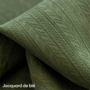 Rideaux occultants insonorisants en chenille douce jacquard de blé épais